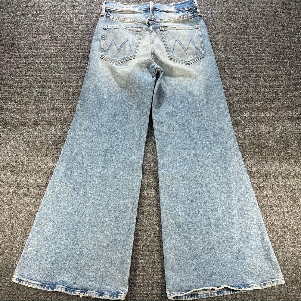MOTHER Lil’ Tomcat Roller Sneak Jeans I Confess Wash Size 28 Wide Leg Flare - Picture 9 of 11